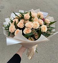 Букет Кремовые розы Латте в Терней